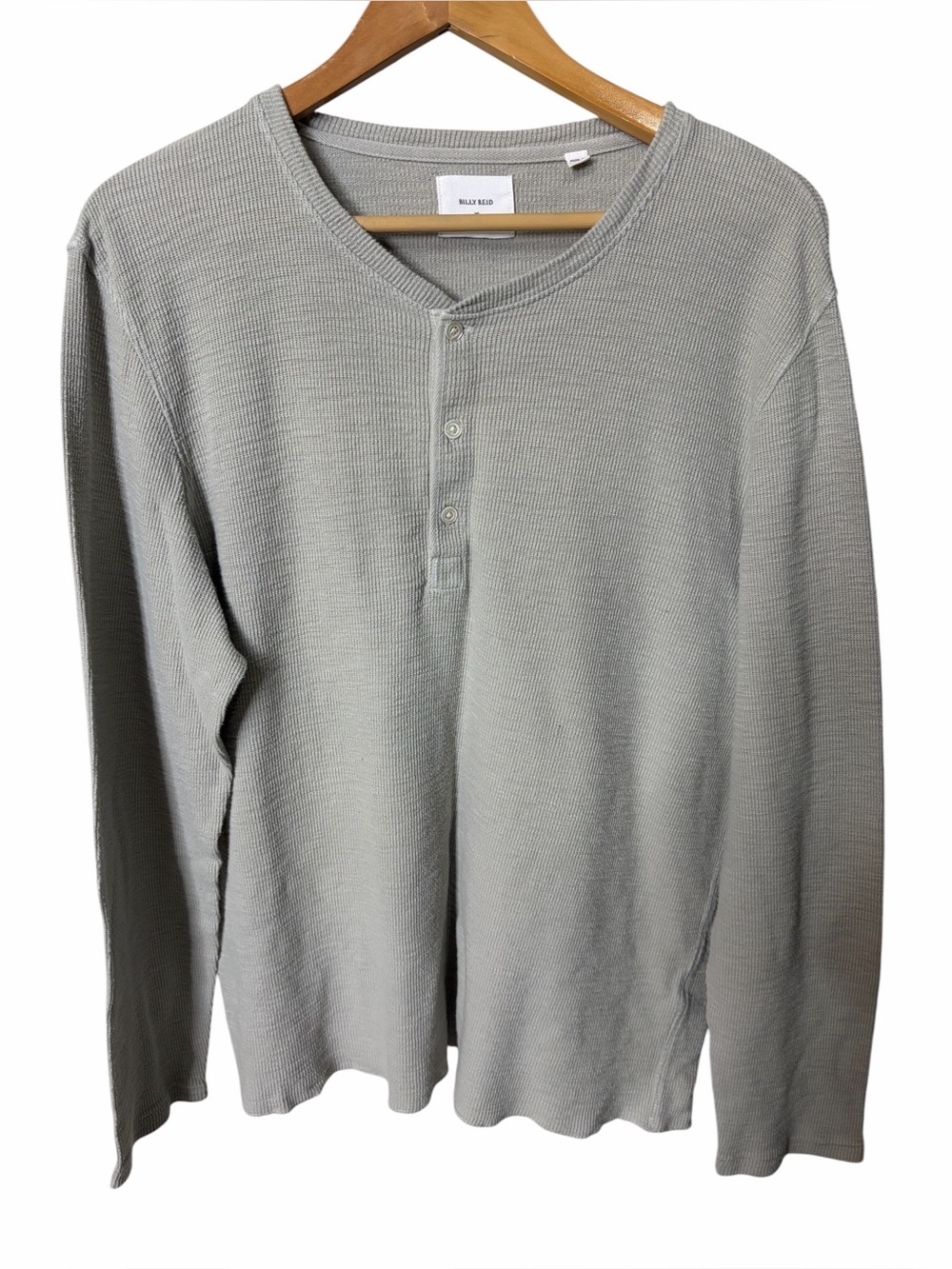Billy Reid Long sleeve Men’s Henley Shirt